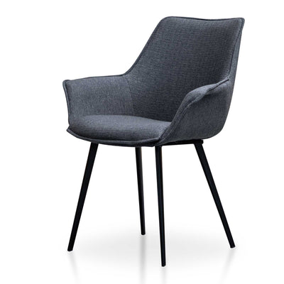 Dining Chair - Charcoal Grey (Set of 2)