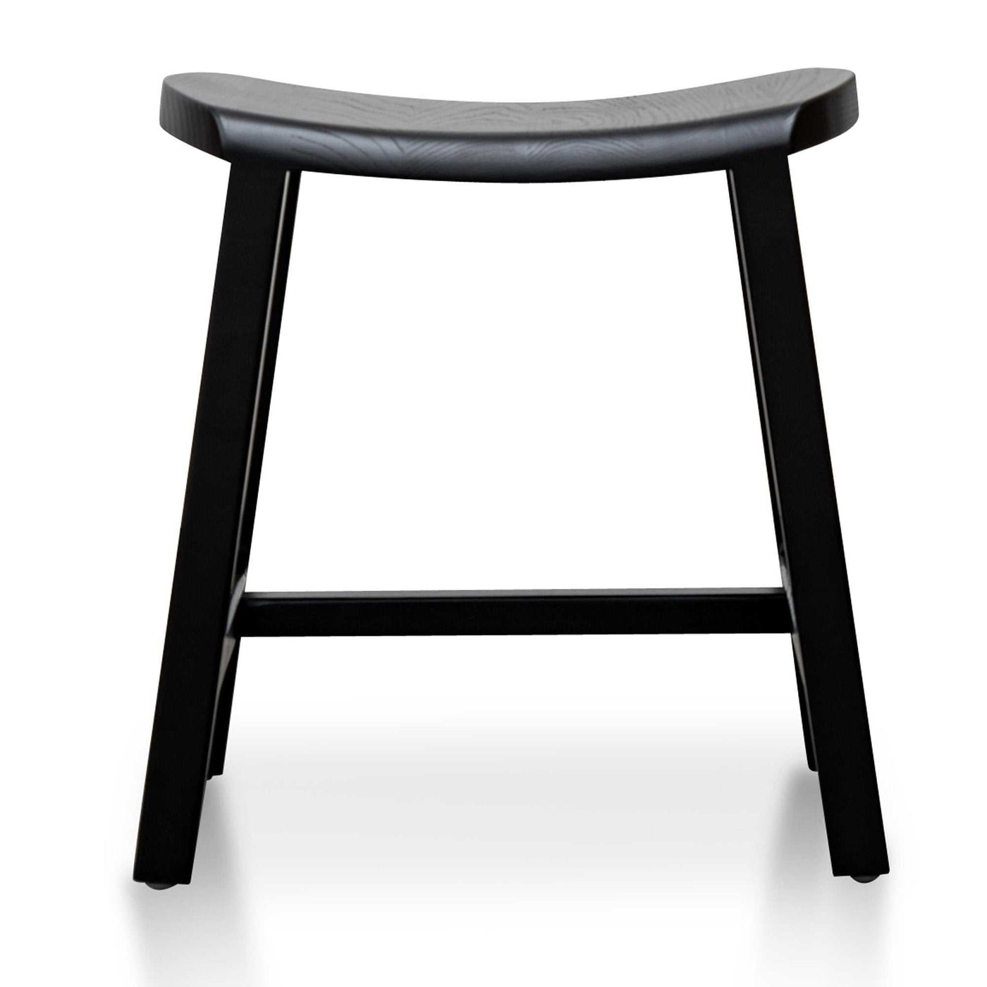 Wooden Low Stool 45cm - Black