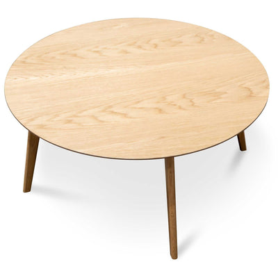 90cm Round Coffee Table - Natural