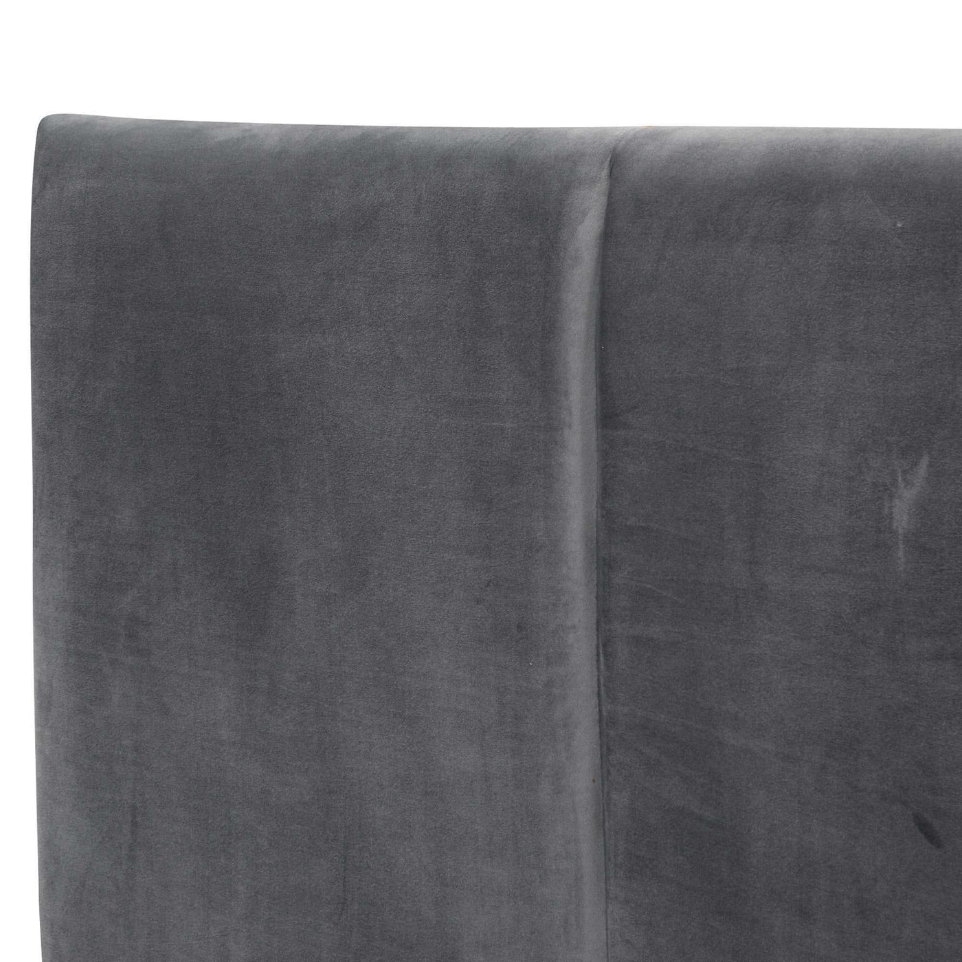 King Sized Bed Frame - Charcoal Velvet