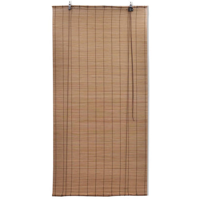 Roller Blind Bamboo 150x160 cm Brown