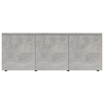 TV Cabinet Concrete Grey 80x34x30 cm Chipboard