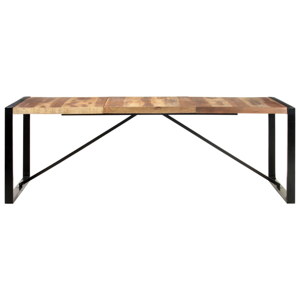 Dining Table 220x100x75 cm Solid Wood with Sheesham Finish