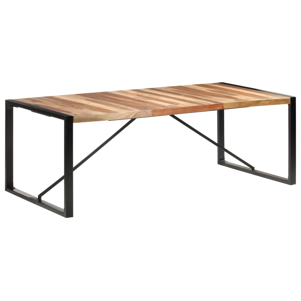 Dining Table 220x100x75 cm Solid Wood with Sheesham Finish