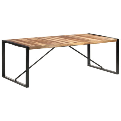 Dining Table 220x100x75 cm Solid Wood with Sheesham Finish