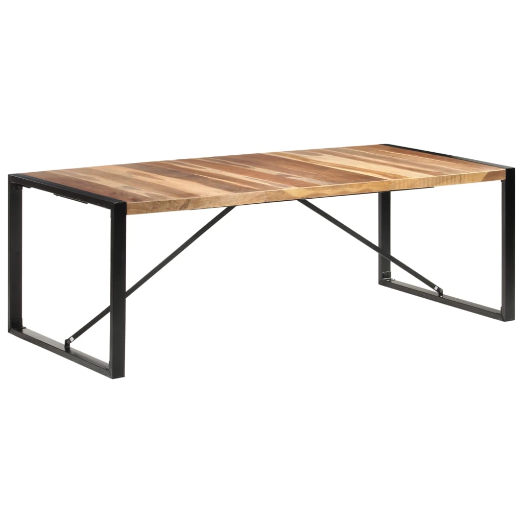 Dining Table 220x100x75 cm Solid Wood with Sheesham Finish