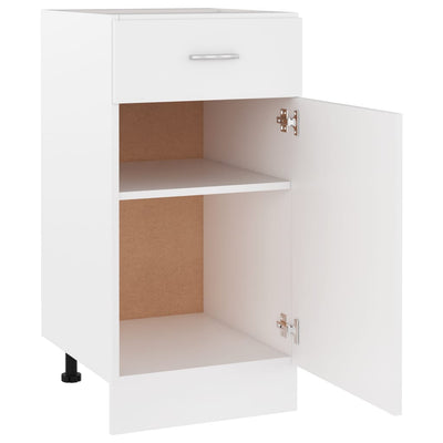 Bottom Drawer Cabinet - White 40cm