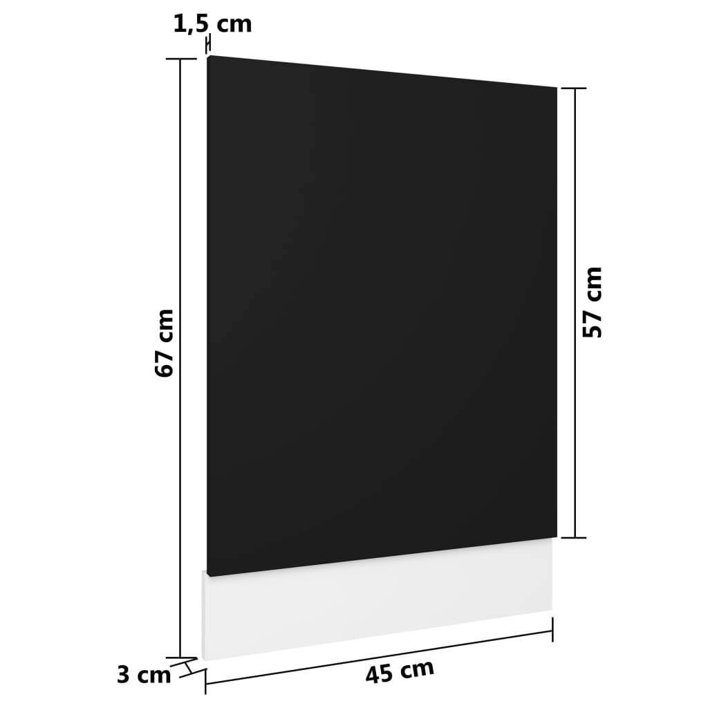 Dishwasher Panel - Black