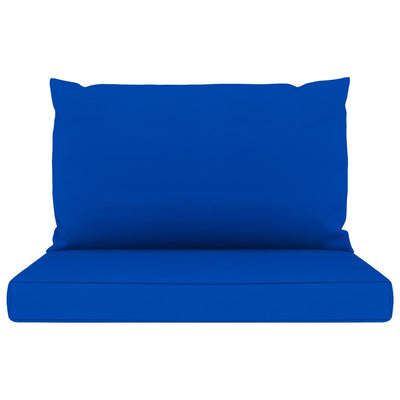 Pallet Sofa Cushions 2 pcs Blue Fabric