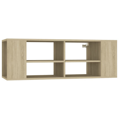 Wall-Mounted TV Cabinet Sonoma Oak 102x35x35 cm Chipboard