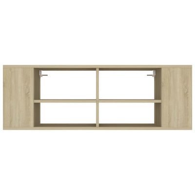 Wall-Mounted TV Cabinet Sonoma Oak 102x35x35 cm Chipboard