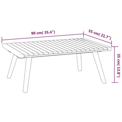 5 Piece Garden Lounge Set with Cushions Solid Acacia Wood