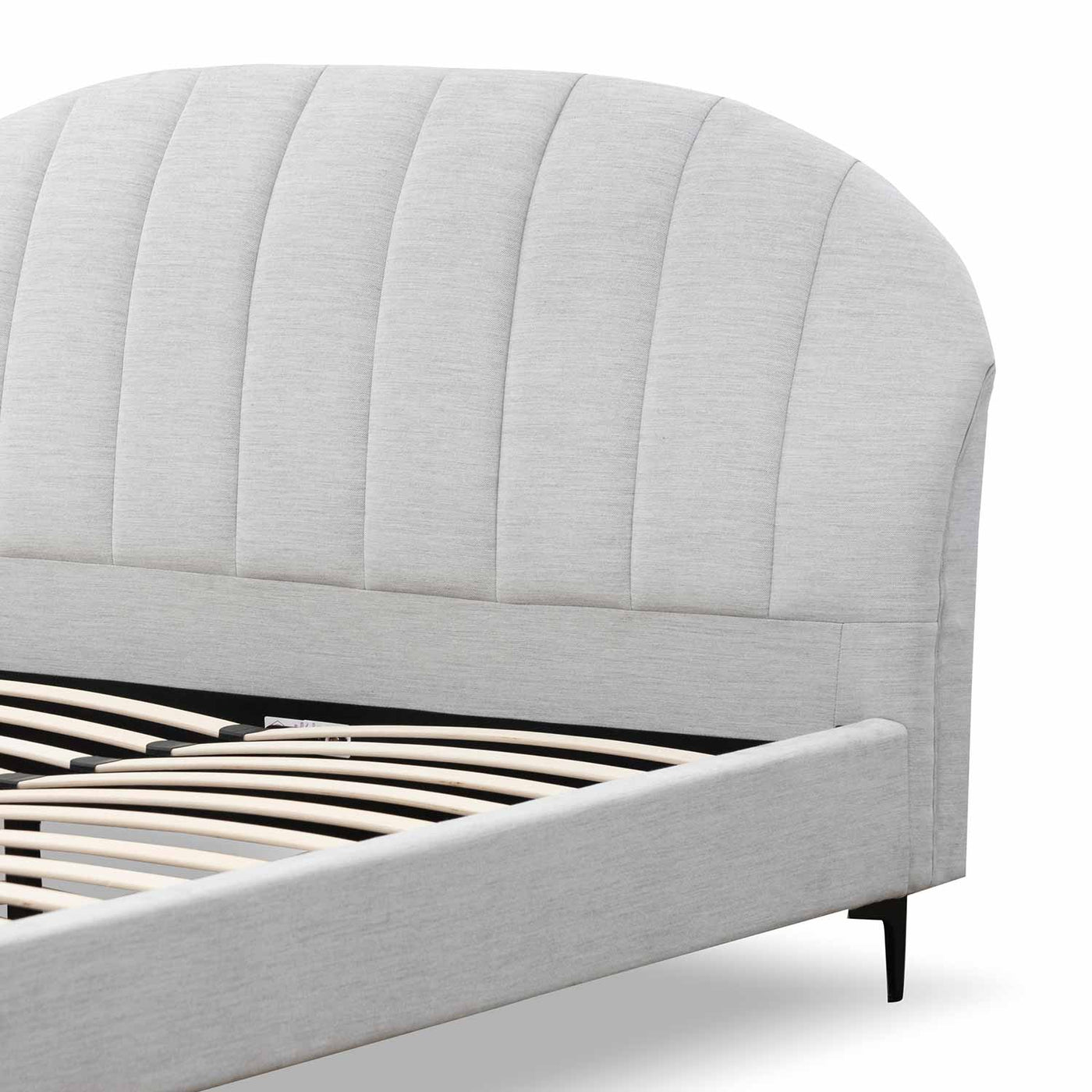 Fabric Queen Bed - Pearl Grey