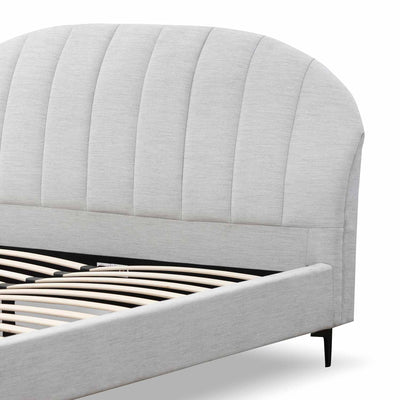 Fabric Queen Bed - Pearl Grey