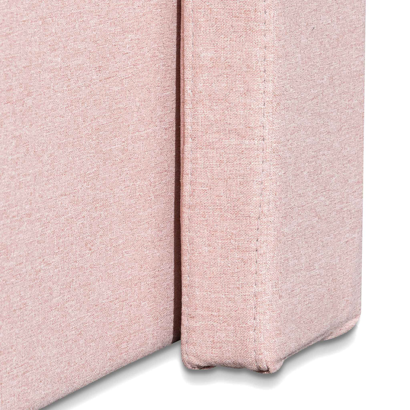 Fabric King Bed - Blush Pink with Storage