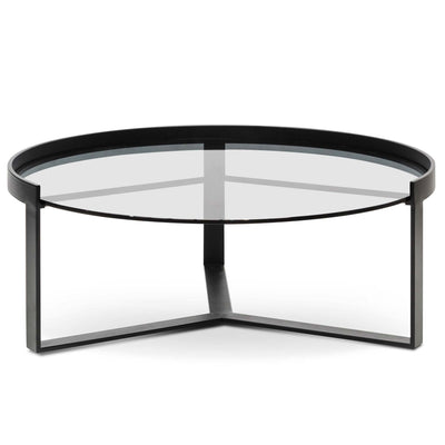 90cm Glass Coffee Table - Large