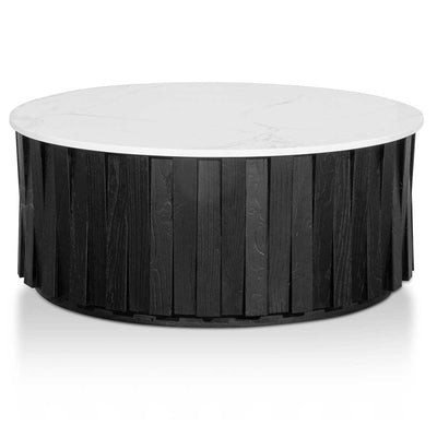 Round marble Coffee Table - Black