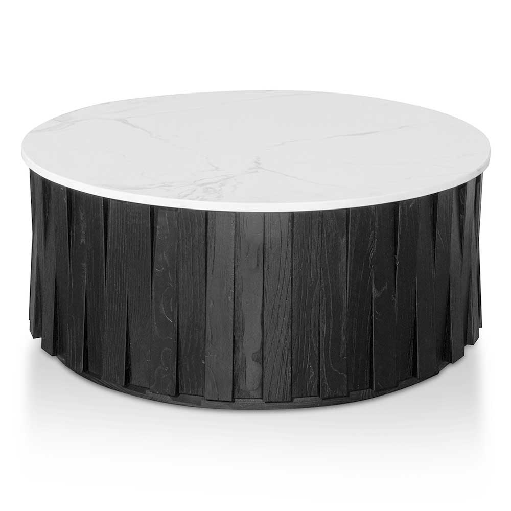 Round marble Coffee Table - Black