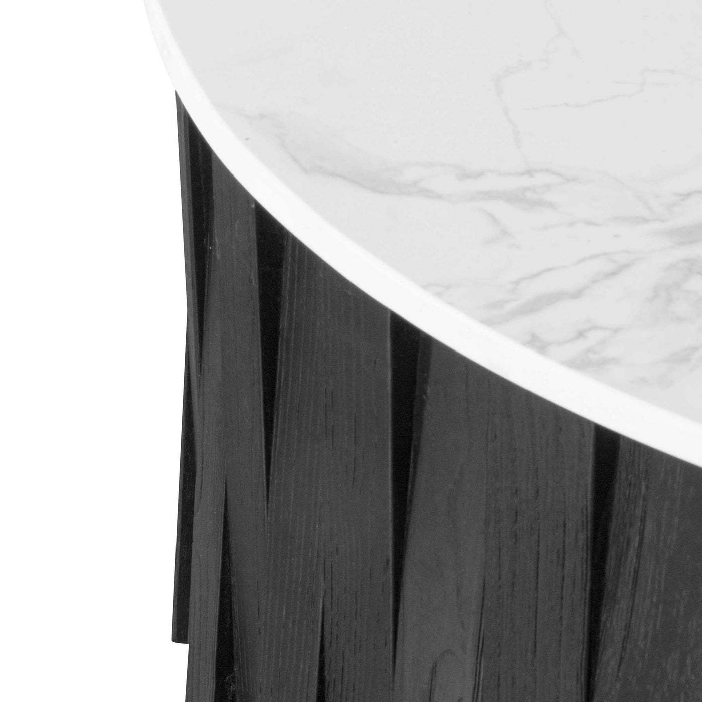 Round marble Coffee Table - Black