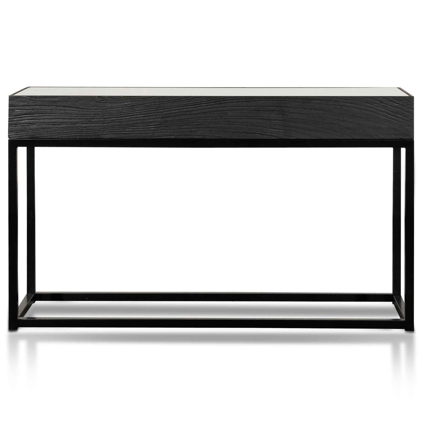 1.39m Reclaimed Console Table - Full Black