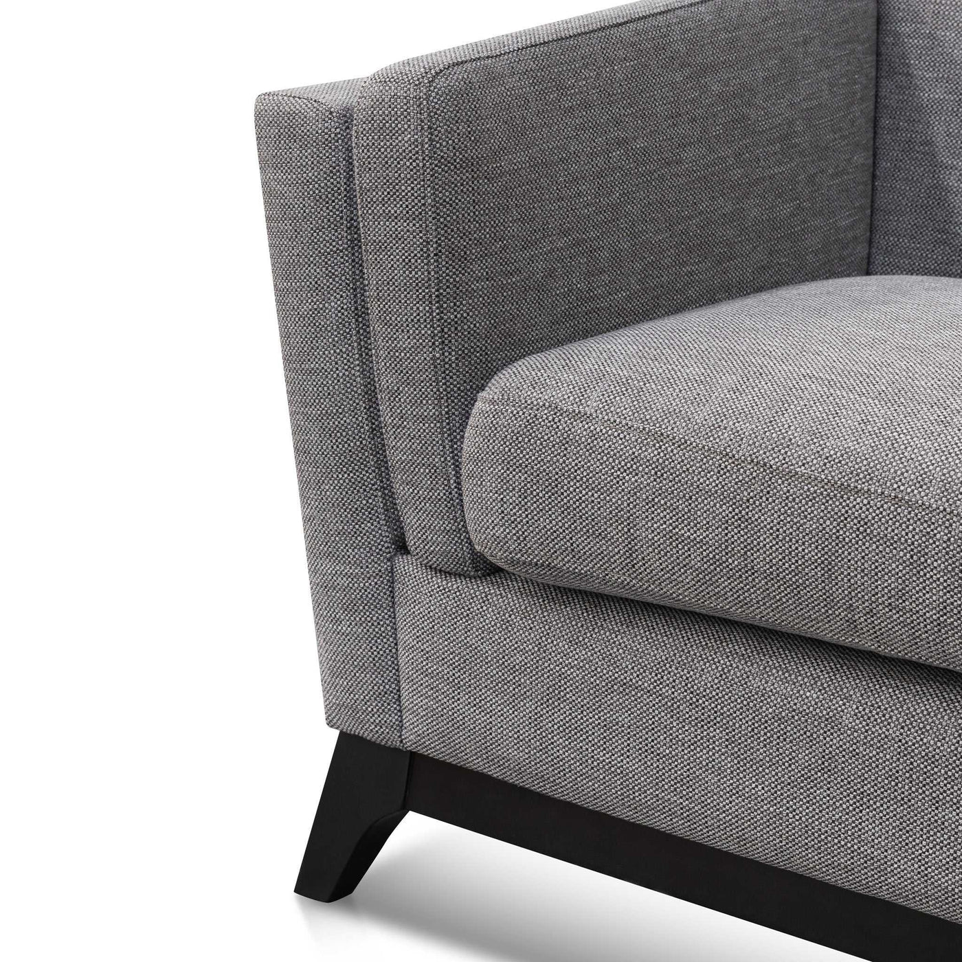 3 Seater Fabric Sofa - Graphite Grey