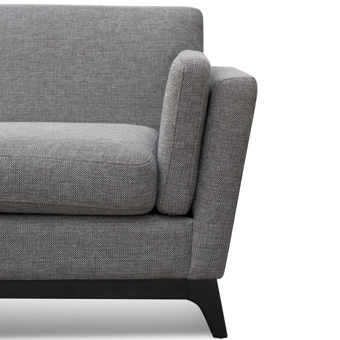 3 Seater Fabric Sofa - Graphite Grey