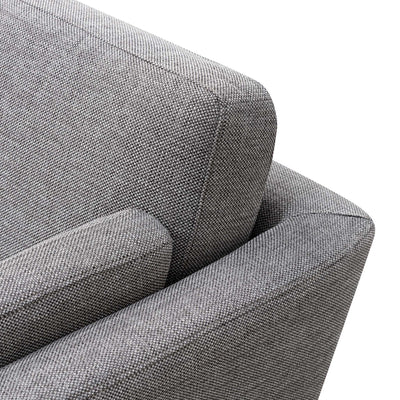 3 Seater Fabric Sofa - Graphite Grey