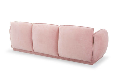 3 Seater Fabric Sofa - Dusty Blush