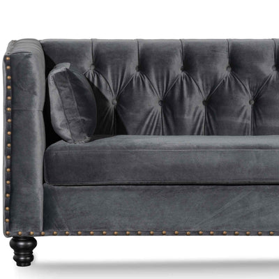 4 Seater Sofa - Cosmic Grey velvet