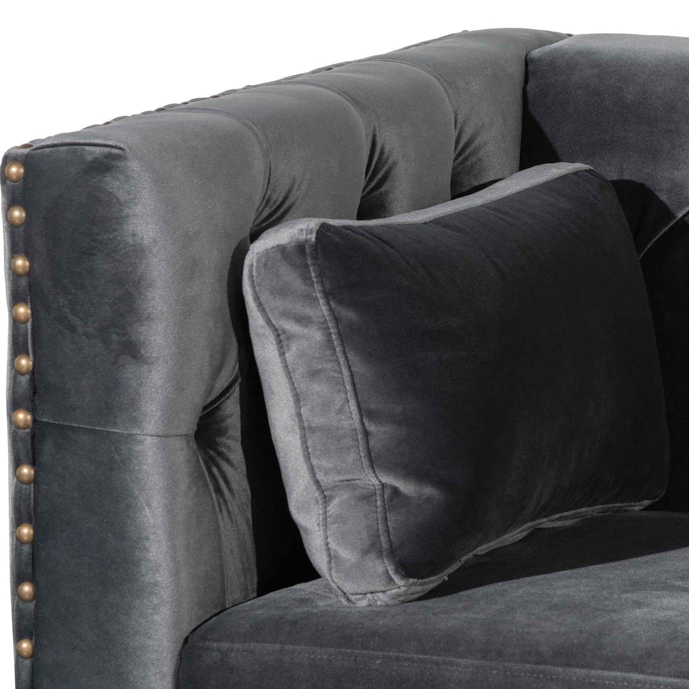 4 Seater Sofa - Cosmic Grey velvet