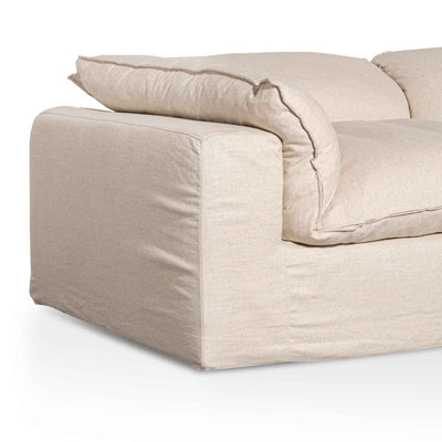 Fabric Corner Sofa - Linen Sand