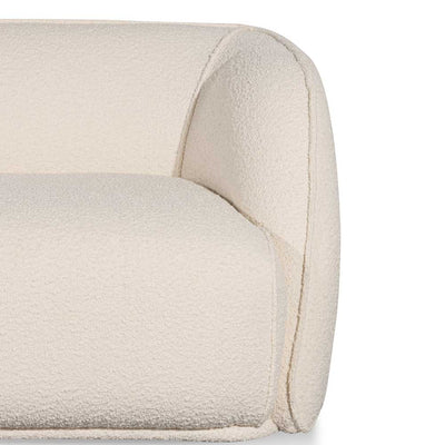 3 Seater Fabric Sofa - White