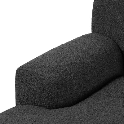 Left Chaise Sofa - Charcoal Boucle