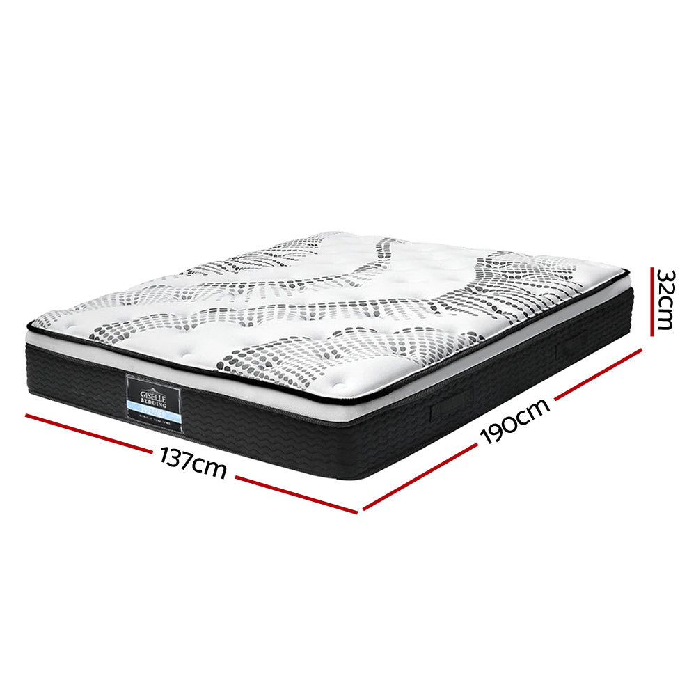 Double - Euro Top - Pocket Spring Mattress - 32cm Thick