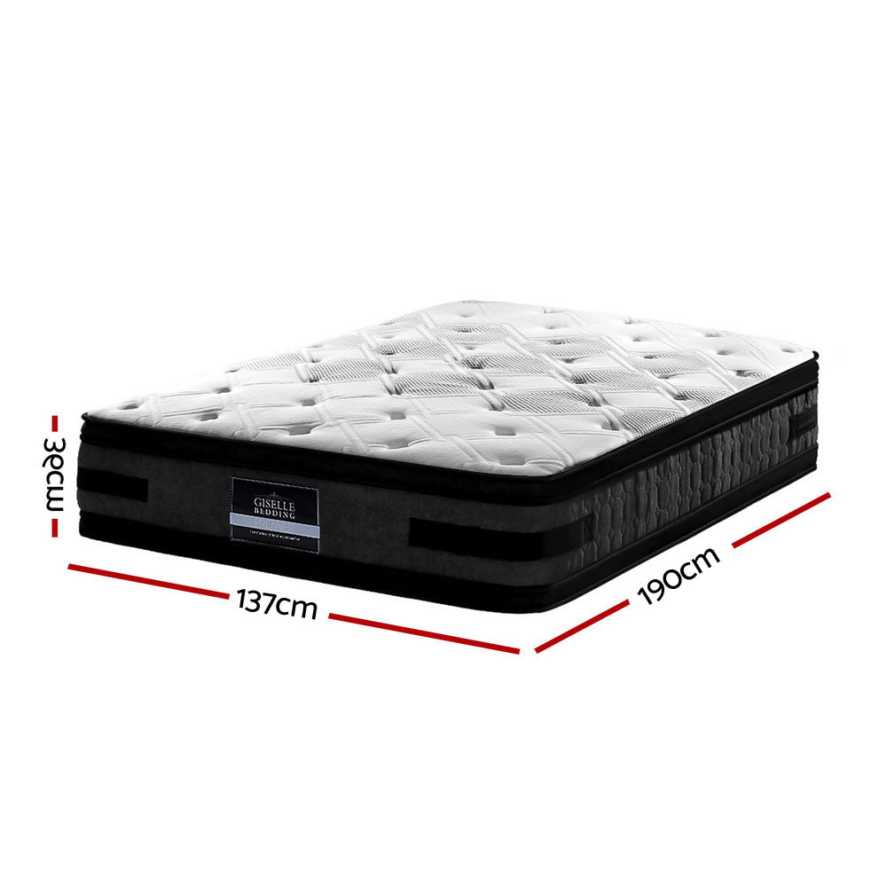 Double - Euro Top - Cool Gel - Pocket Spring Mattress - 36cm Thick