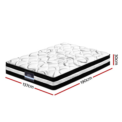 Double - Euro Top - Pocket Spring Mattress - 30cm Thick