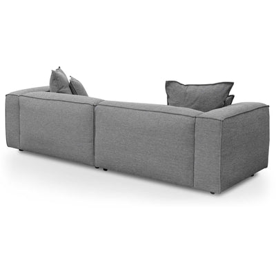 3 Seater Sofa with Cushion and Pillow - Graphite Grey