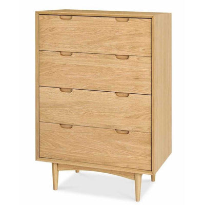 4 Drawer Chest Scandinavian Design - Natural