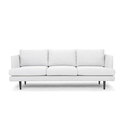 3 Seater Sofa - Light Texture Grey with black legs