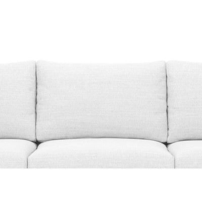 3 Seater Sofa - Light Texture Grey with black legs