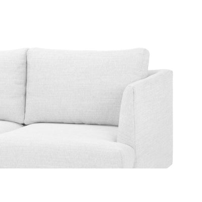 3 Seater Sofa - Light Texture Grey with black legs