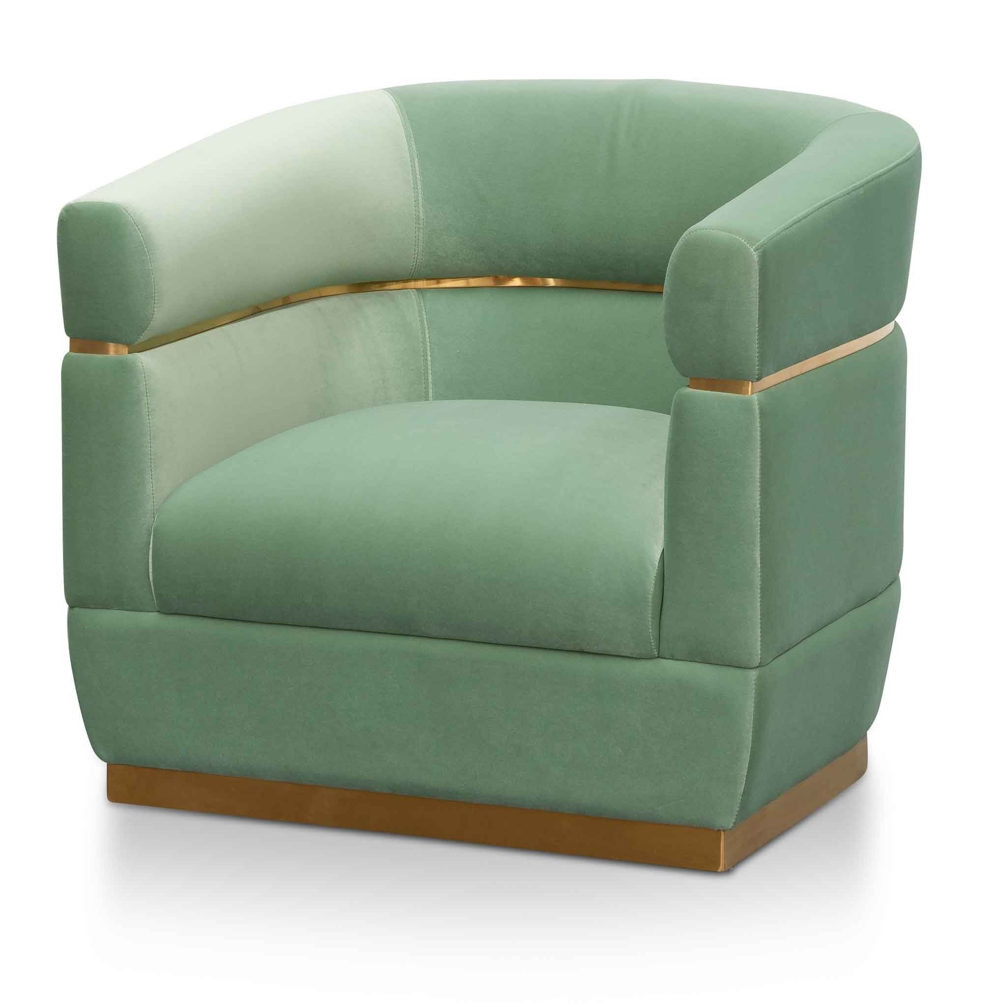 Fabric Lounge Chair - Mint Green – Furniture Valley