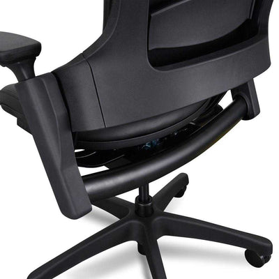 Ergonomic Leather Office Chair - Black