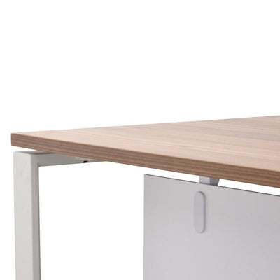 180cm Executive Office Desk With Left Return - Walnut