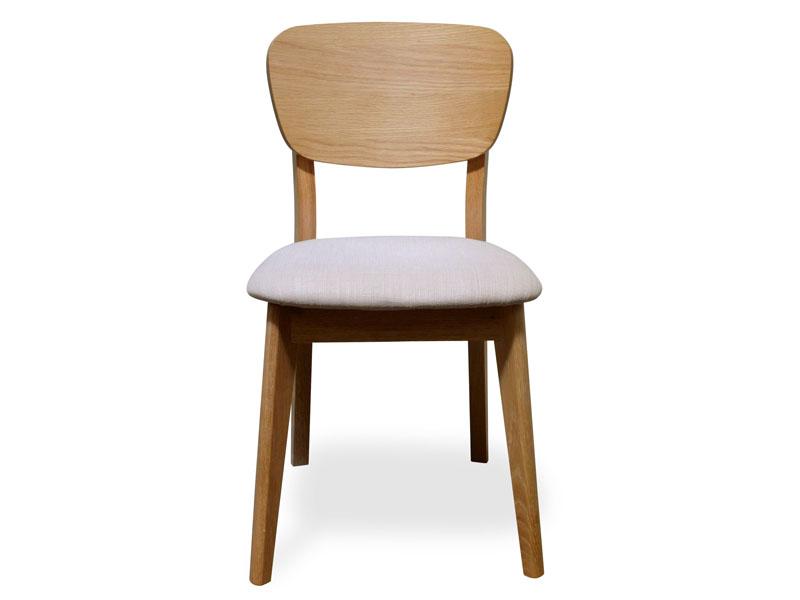 Veneer Dining Chair - Fabric Seat