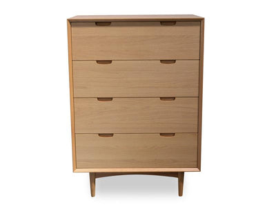 4 Drawer Chest Scandinavian Design - Natural