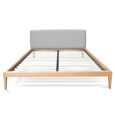 Queen Sized Bed Frame - Natural Oak