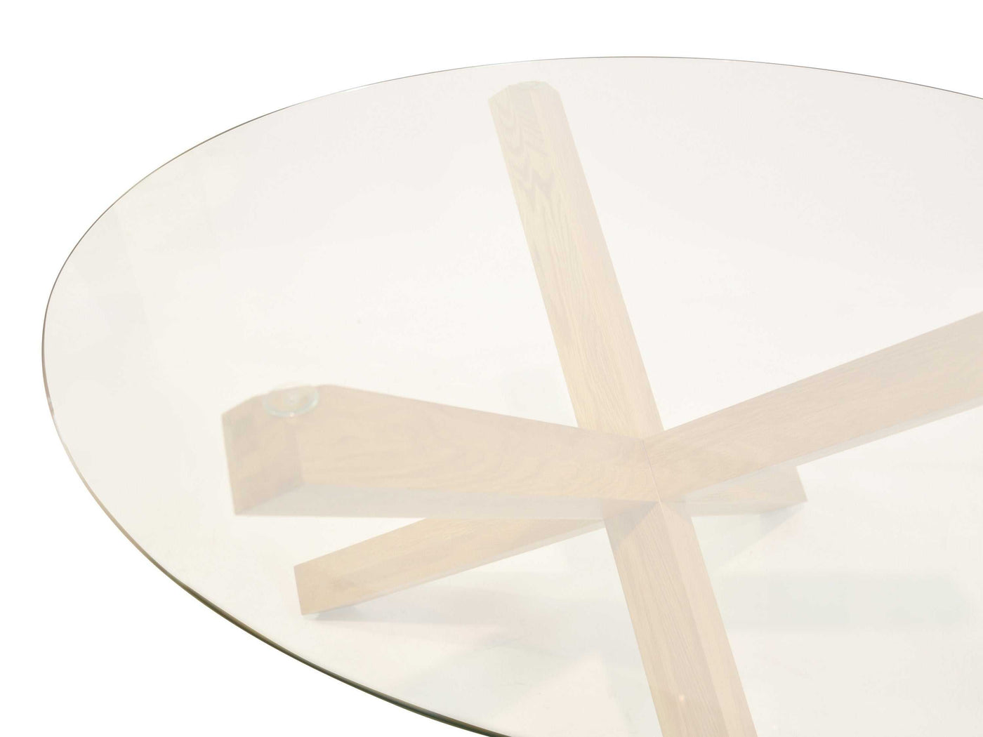 1.2m Round Dining Table - Glass Top