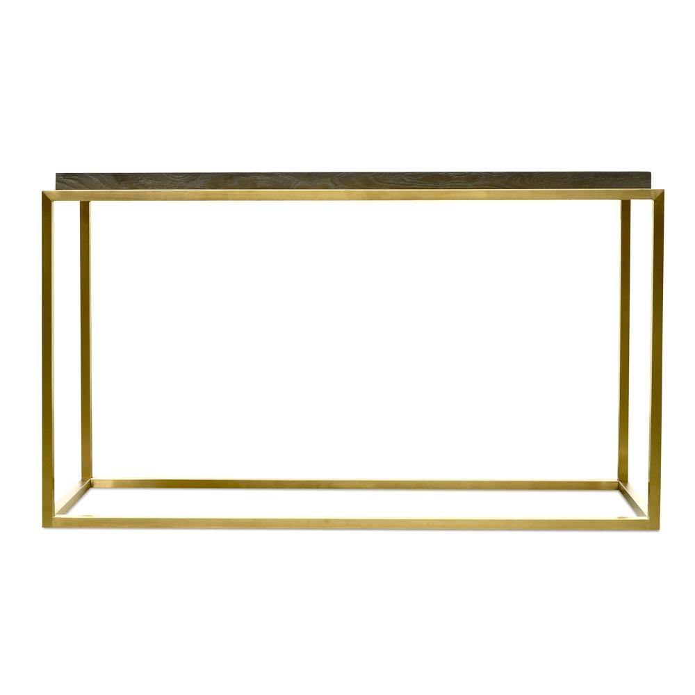 Console Table - Black - Golden