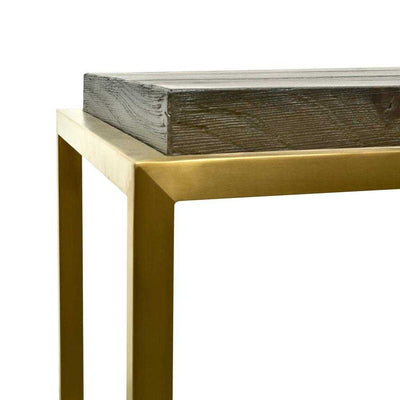 Console Table - Black - Golden